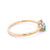 9ct Yellow Gold Diamond and Emerald Ring