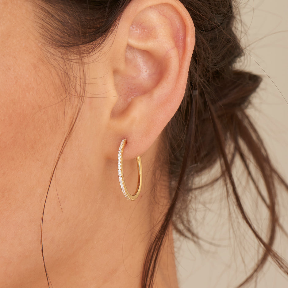 Ania Haie Gold Glam Hoop Earrings