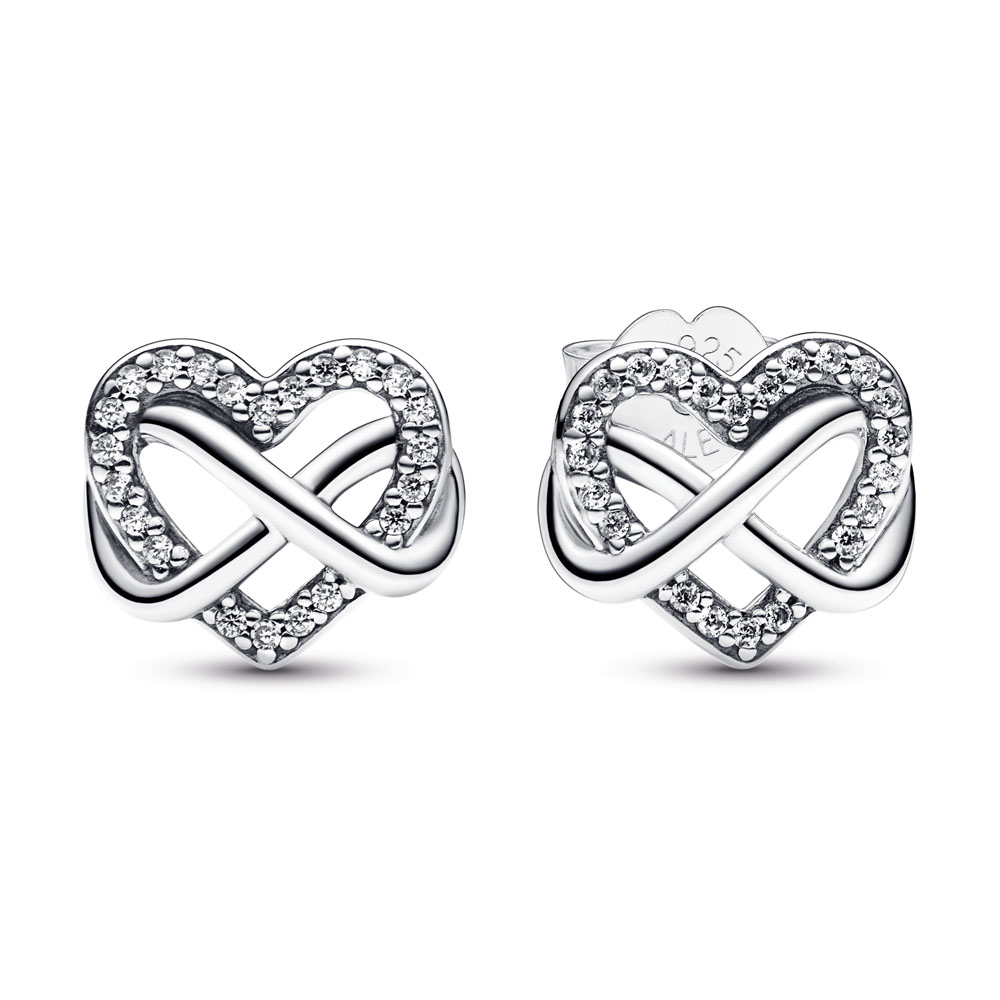 Shining Eternal Love Stud Earrings