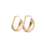 Grad Clip Post Earring in Yellow Gold