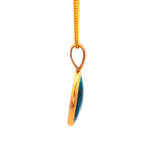 Freedom Triplex Opal & Diamond Pendant in Yellow Gold
