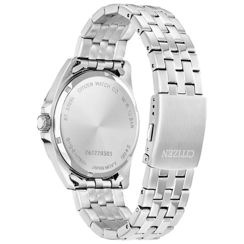 Citizen BI5051-51A Men's Stainless Steel White Dial Watch