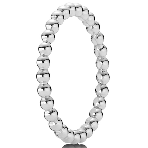Pandora Silver Bubble Basic Ring Band