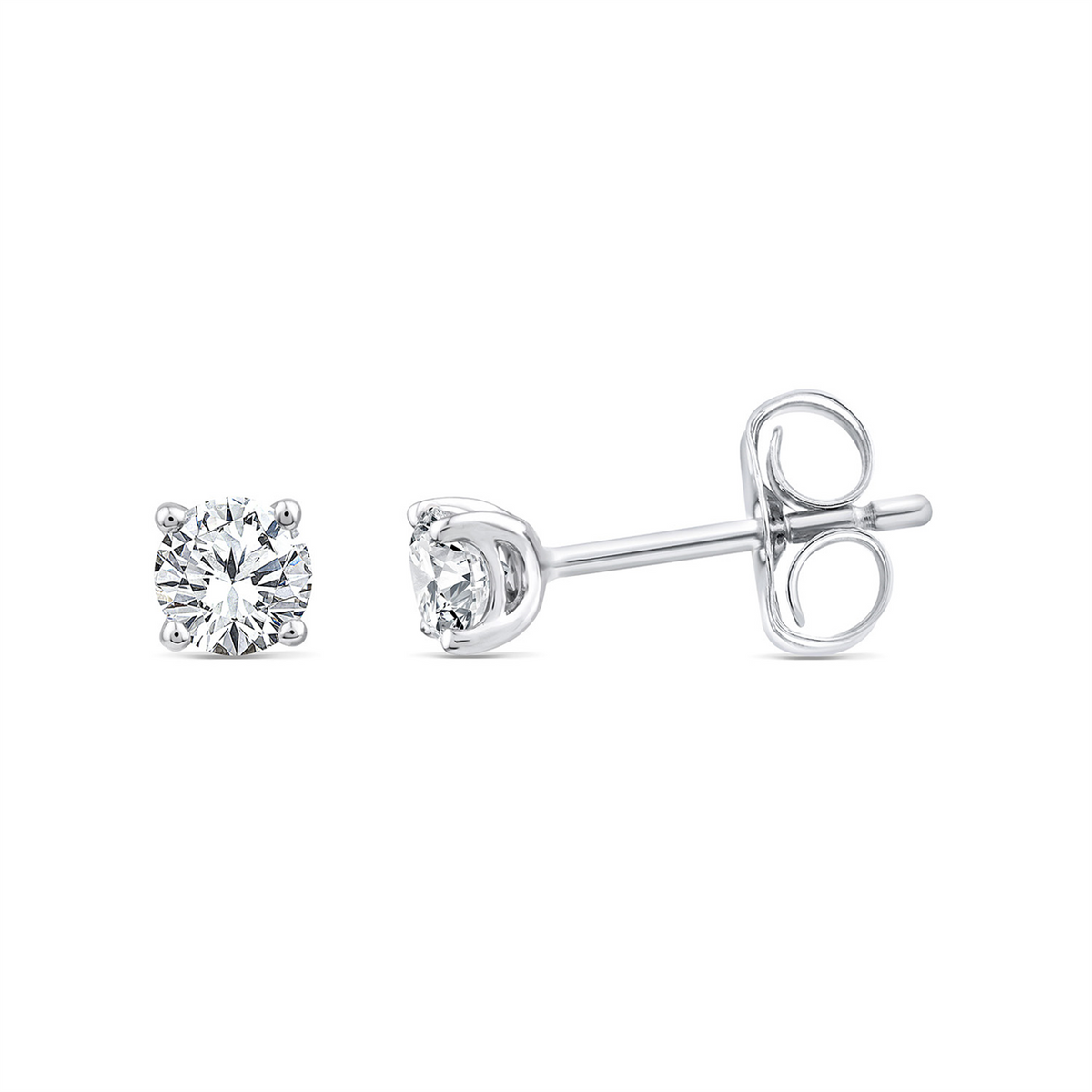 0.10ct Lab Grown Diamond Earrings in 9K White Gold