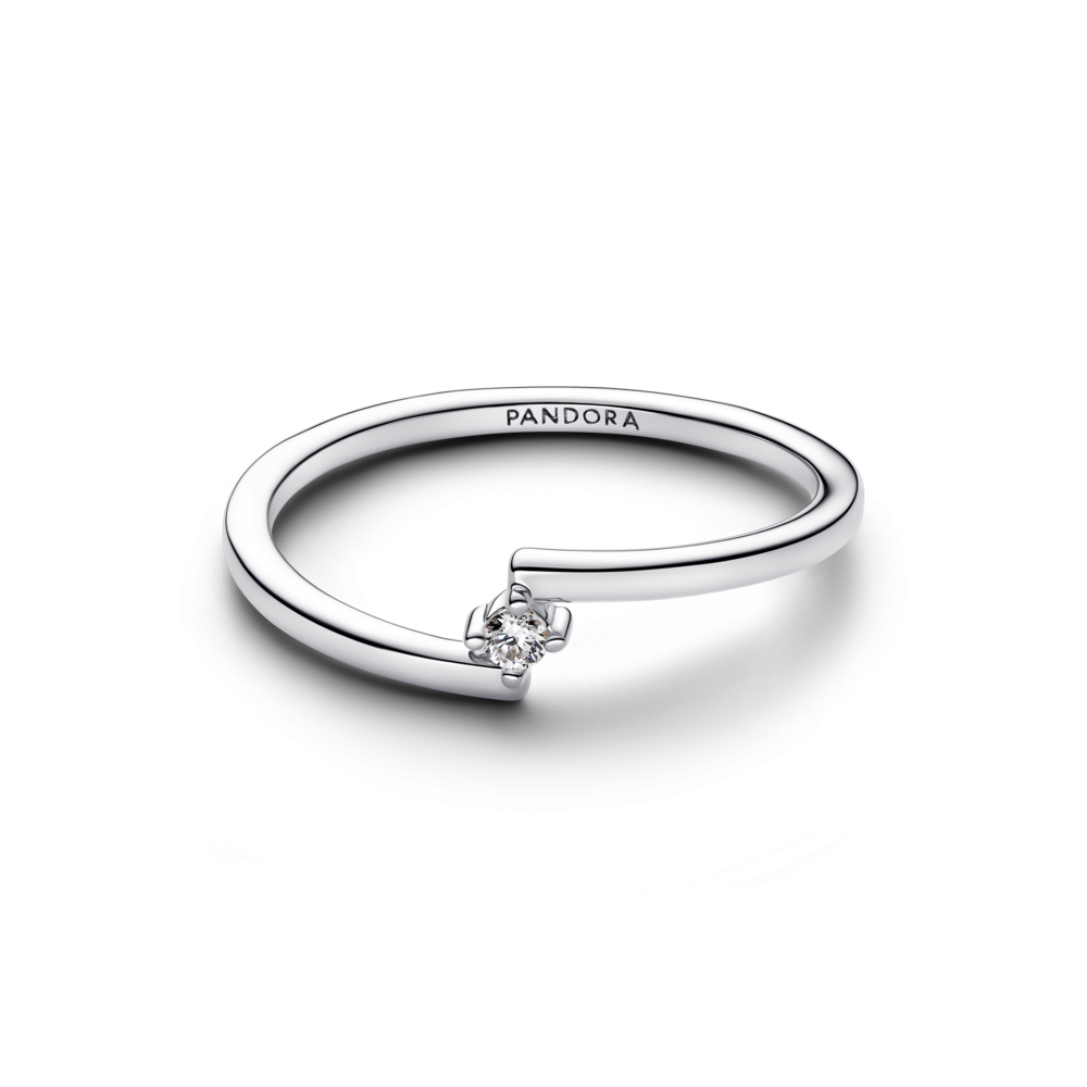Pandora Split Solitaire Ring