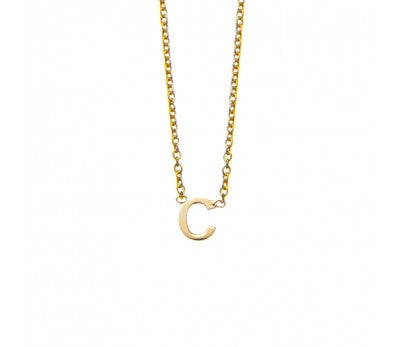 Gold Plated Intial "E" Necklace
