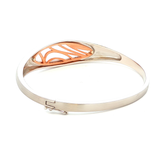 Breuning Rose Gold & Rhodium Plated Sterling Silver White Sapphire Bracelet
