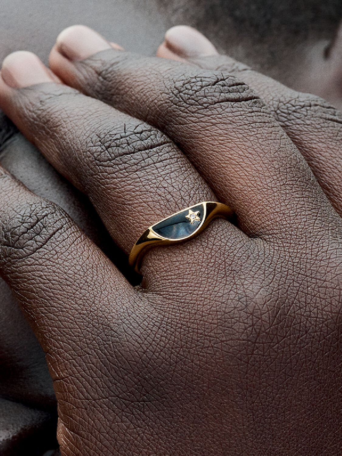 Pandora ME Halved Enamel Signet Ring