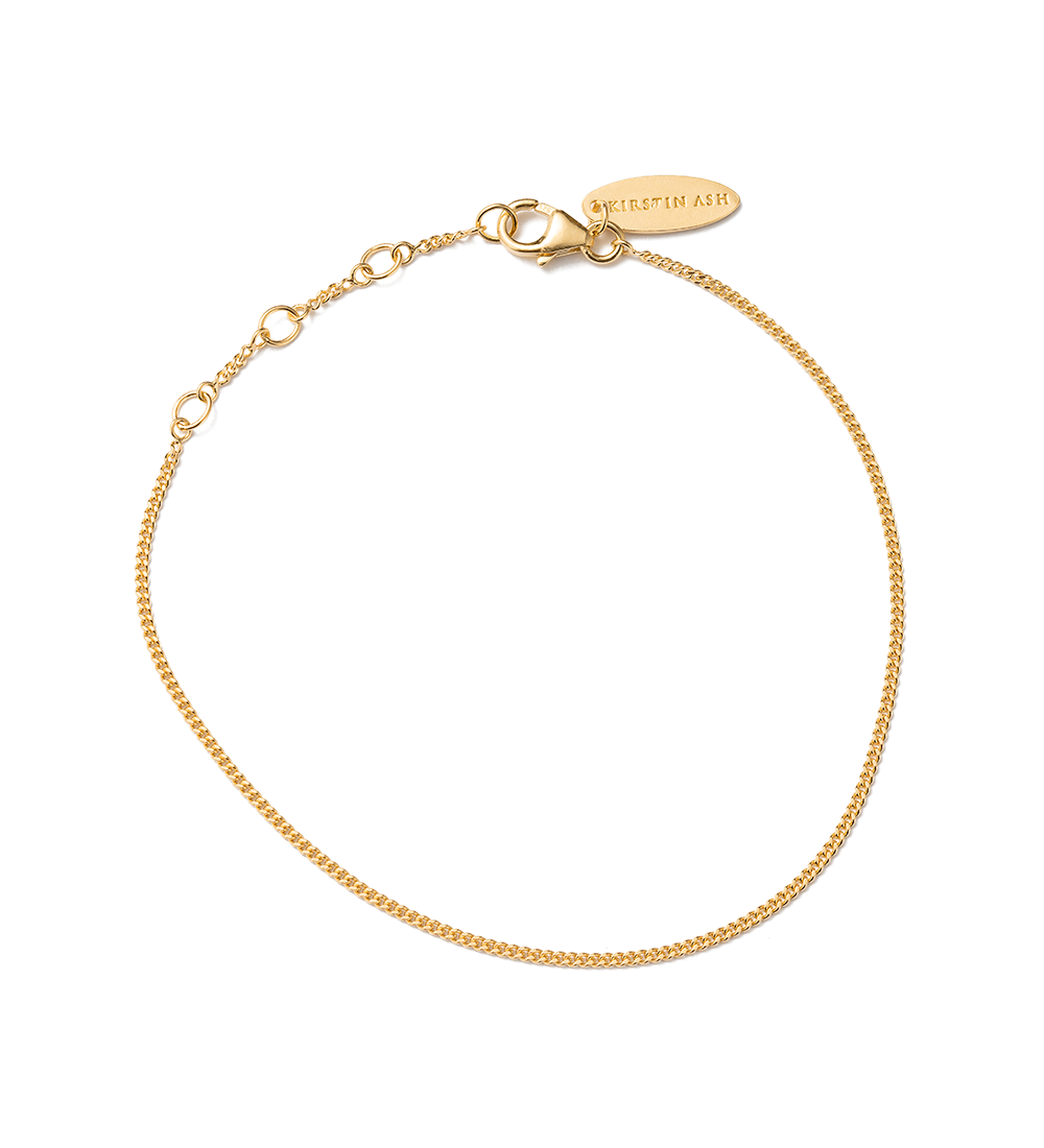 Kirstin Ash 18ct Gold Vermeil Bespoke Curb Bracelet