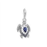 Thomas Sabo Charm Pendant Turtle with Blue Stones