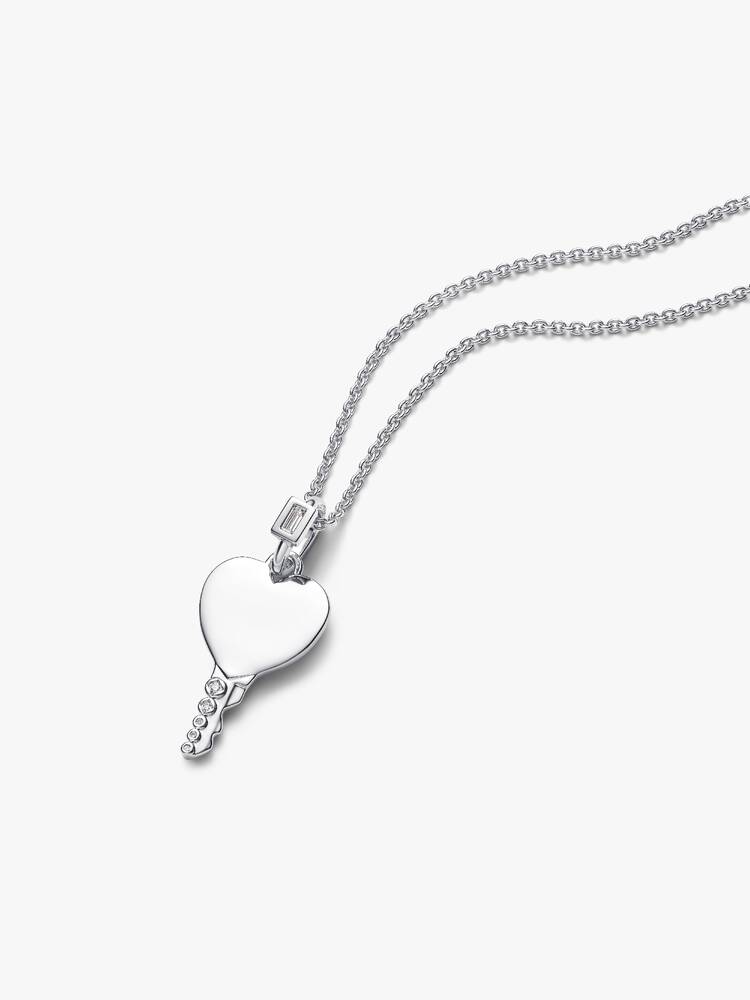 Pandora Engravable Heart Key Pendant