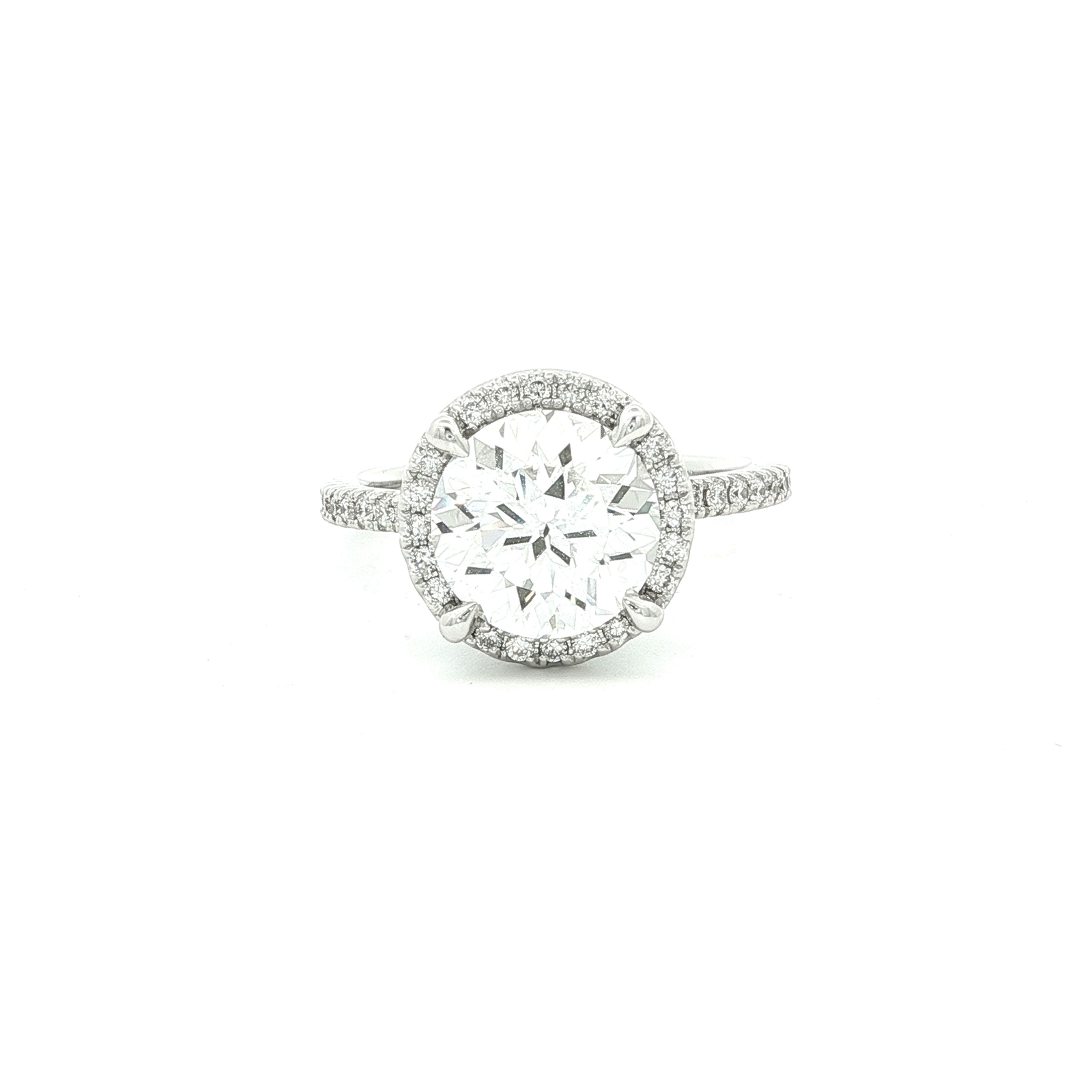 Engagement Ring Above Love Lab Grown Diamond 2.85ct Centre Stone