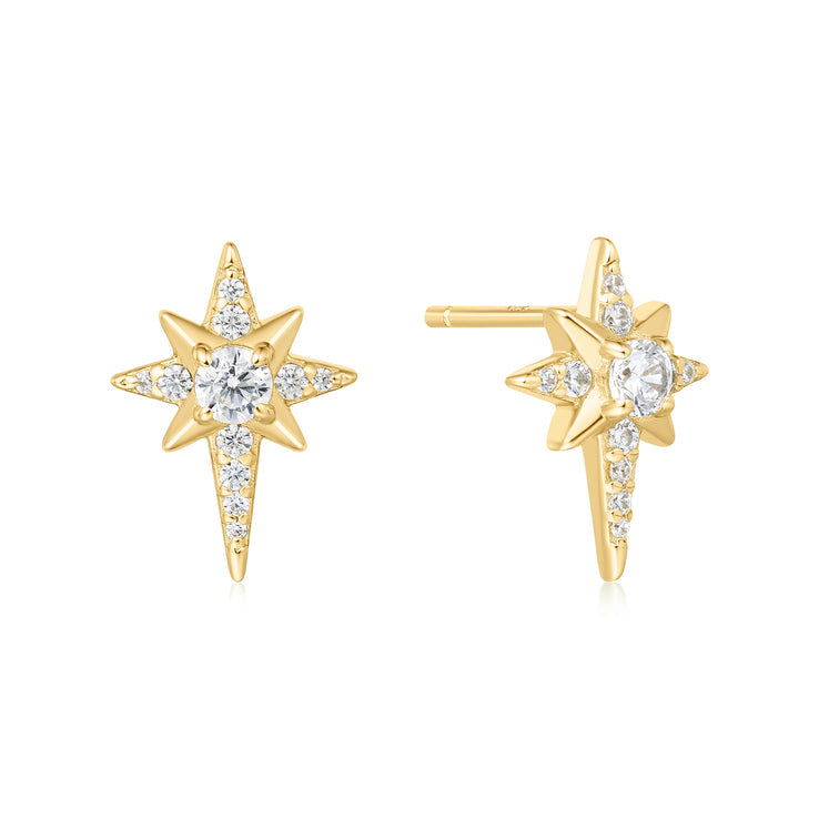Ania Haie Eight-Pointed Star Stud Earrings