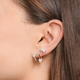Thomas Sabo Rose Gold Single Hoop Earring With Heart Pendant
