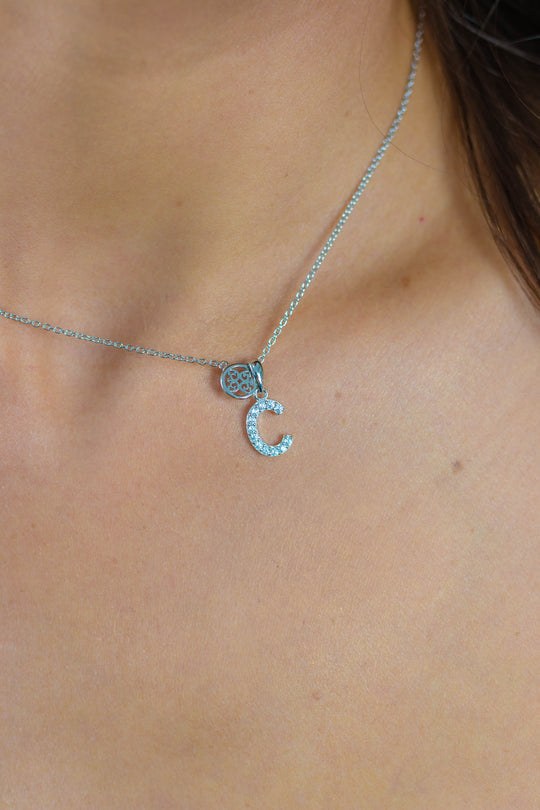 Georgini Luxury Letters C Initial Pendant Silver