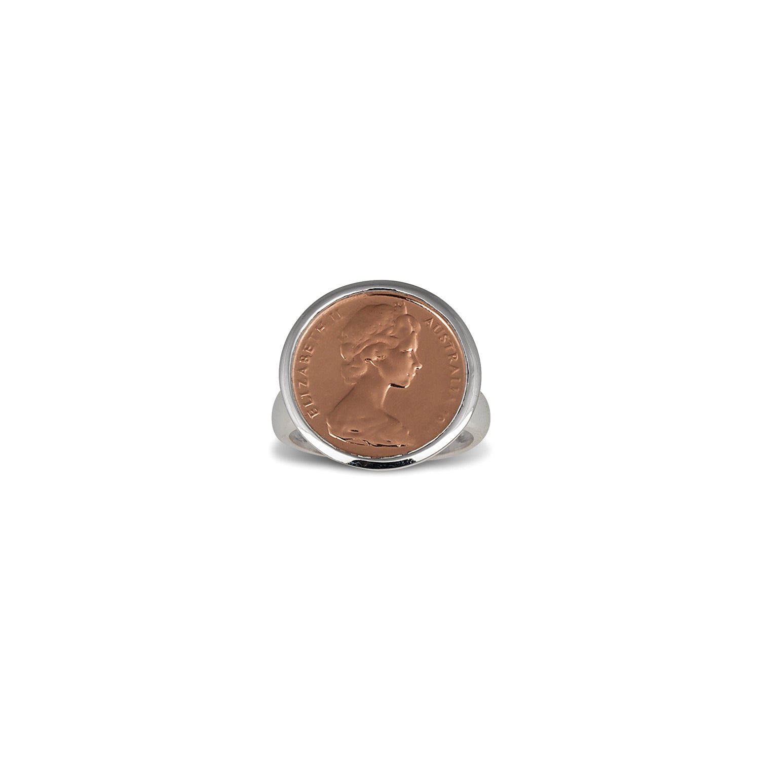 One Cent coin ring