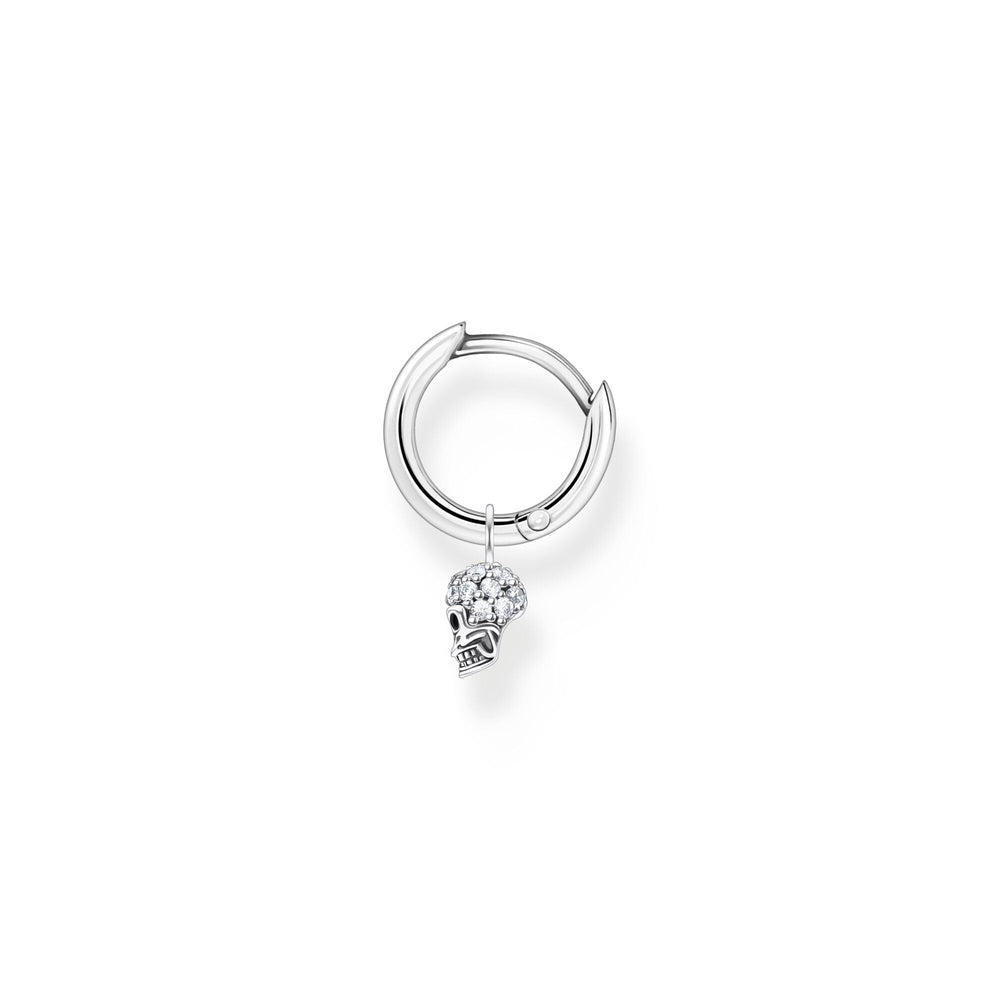 Thomas Sabo Cubic Zirconia Skull Single Hoop