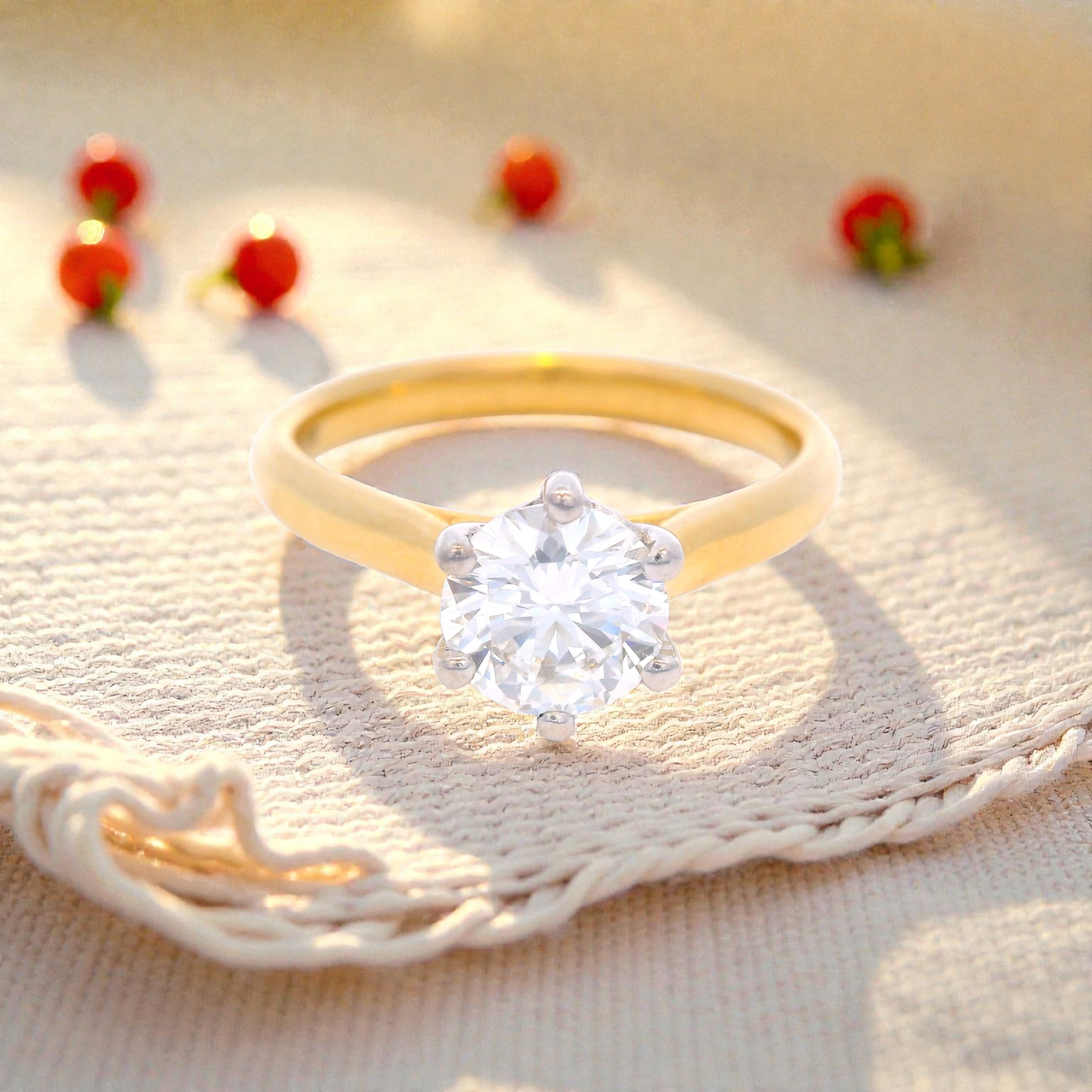 Round Brilliant Cut Diamond Engagement Ring