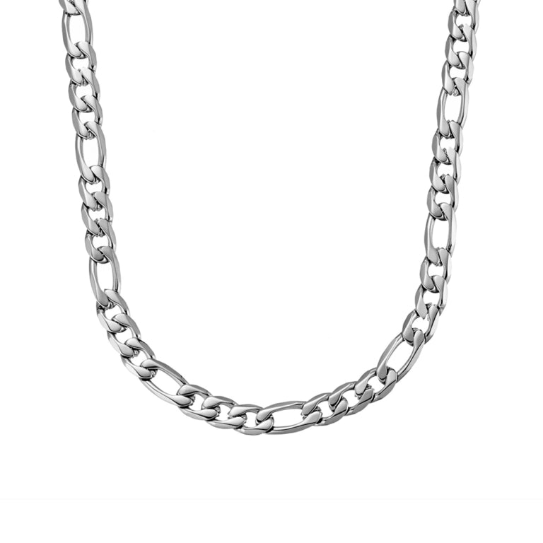 Blaze Stainless Steel 8mm Figaro Link Chain