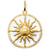 Thomas Sabo Gold Plated Large Round Sun Pendant