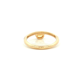 Citrine and Diamond Dress Ring in Yellow Gold