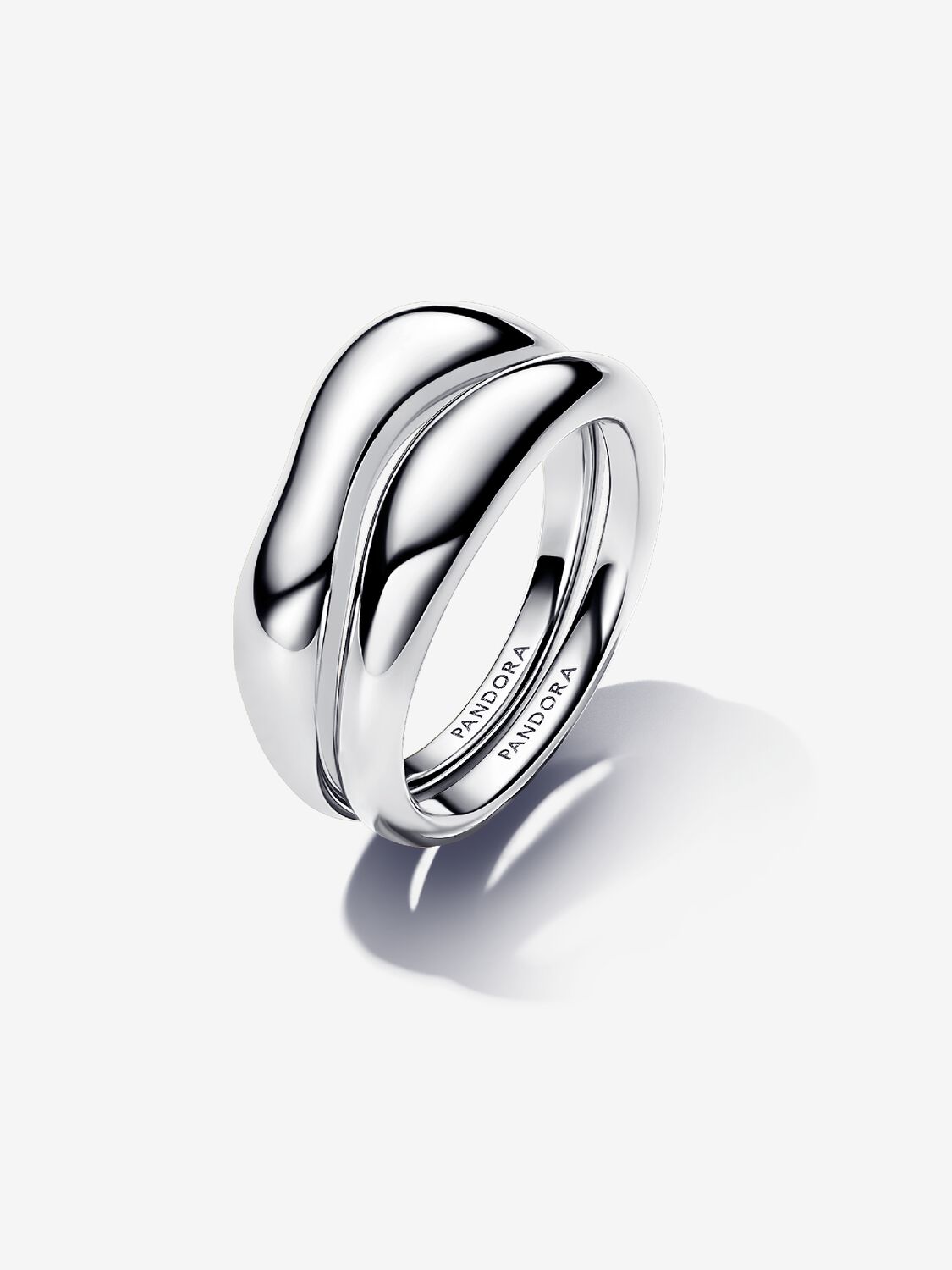 Pandora Organically Shaped Stacking Rings