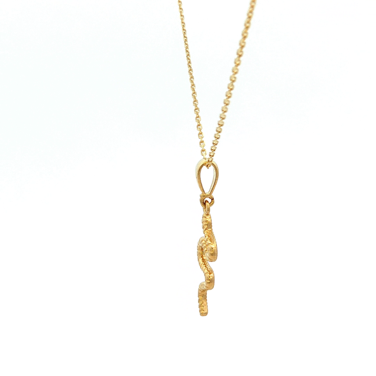 Snake Necklace in Yellow Gold
