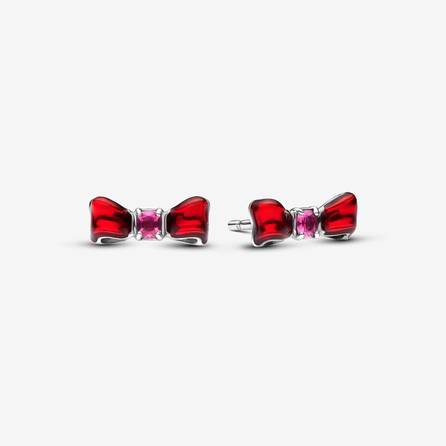 Pandora Disney Snow White Bow Stud Earrings