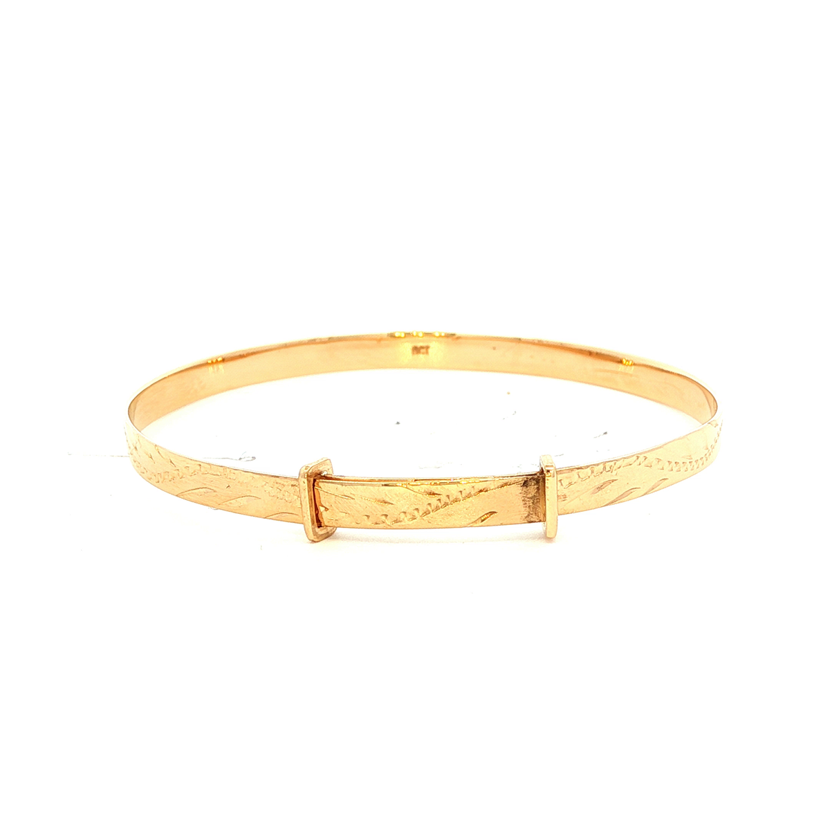 Expanding Baby Bangle in Yellow Gold