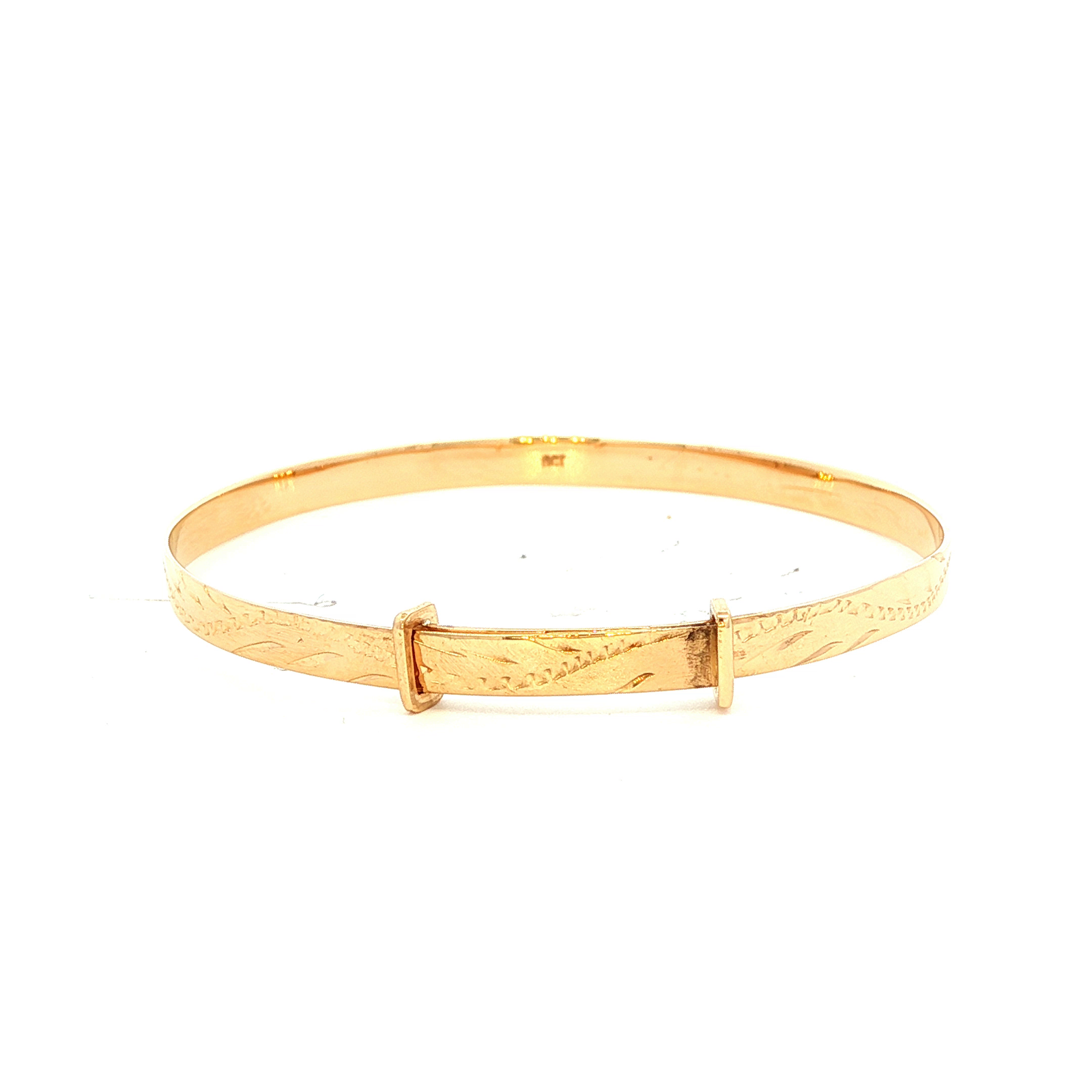 Expanding Baby Bangle in Yellow Gold