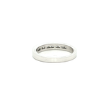 Curved Princess Diamond Dress Ring in White Gold