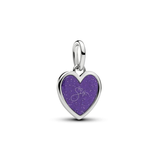 Pandora Engravable Heart Platinum-Plated Dangle Charm