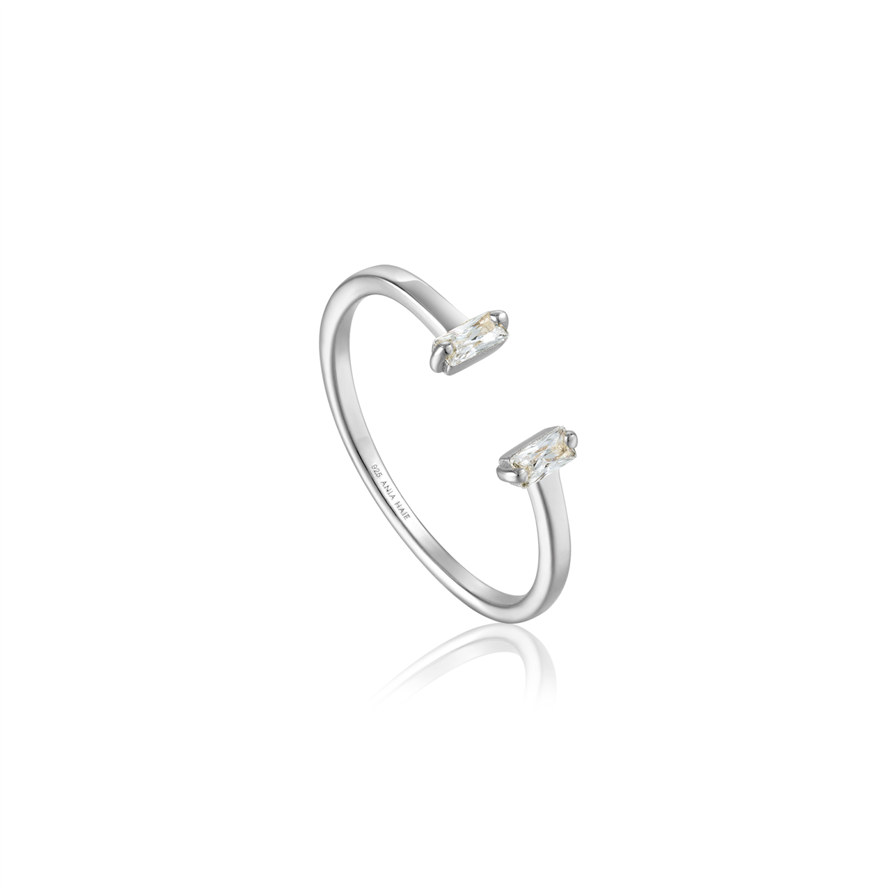 Ania Haie Silver Glow Adjustable Ring