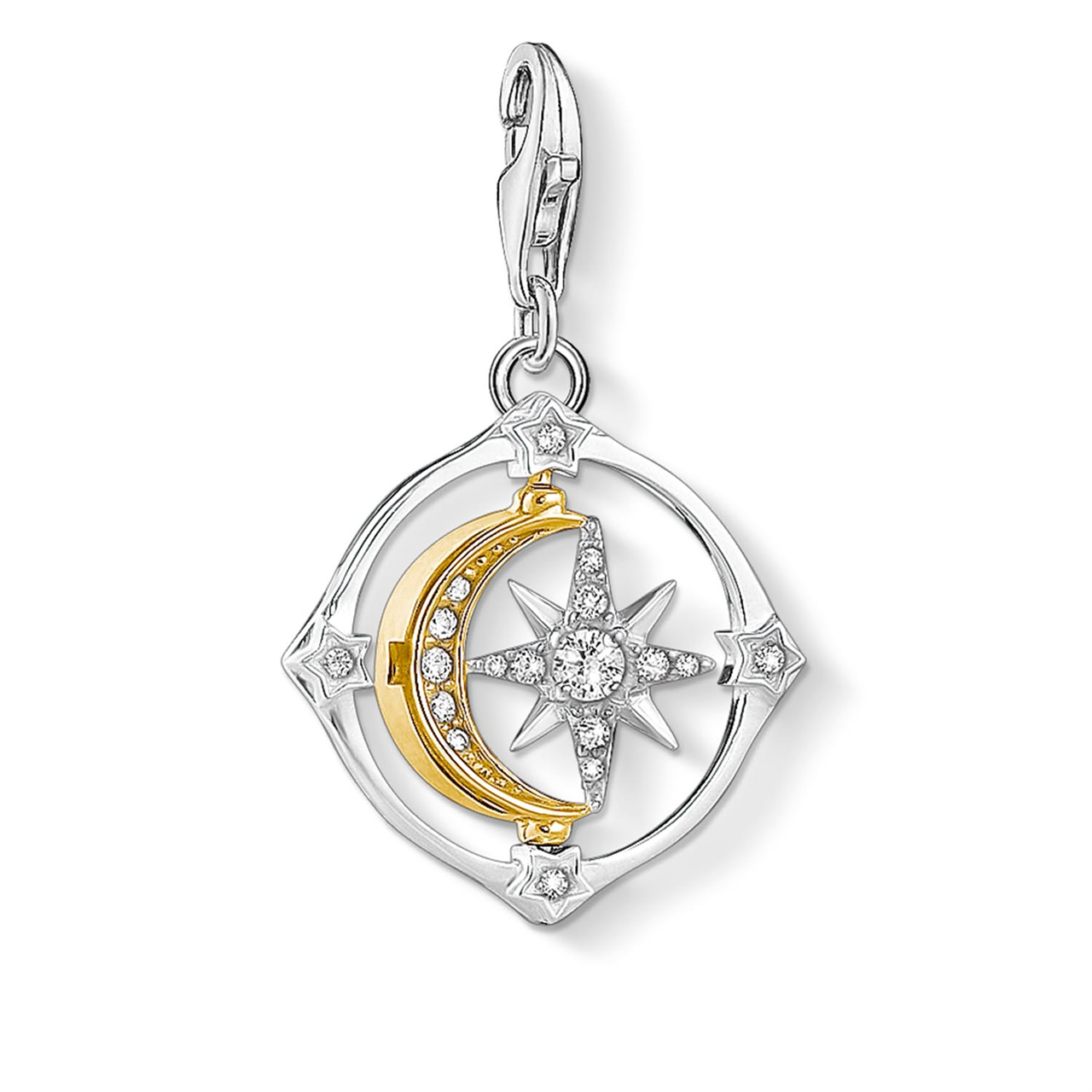 Thomas Sabo Moveable Moon & Star Charm