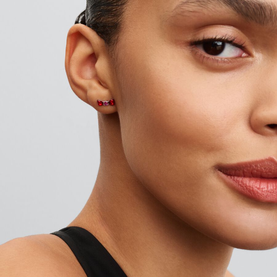 Pandora Disney Snow White Bow Stud Earrings