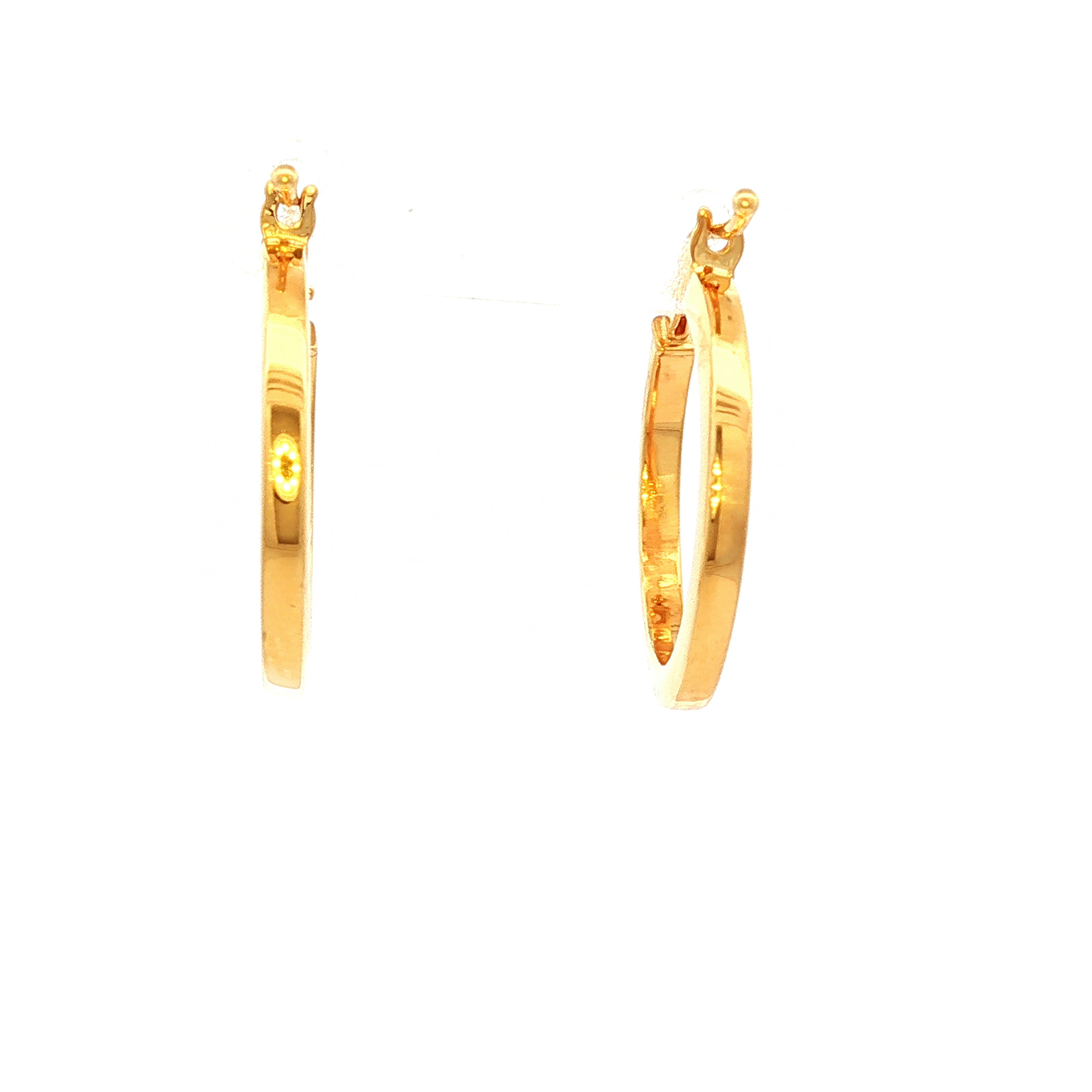 9ct Yellow Gold Hoop Earrings