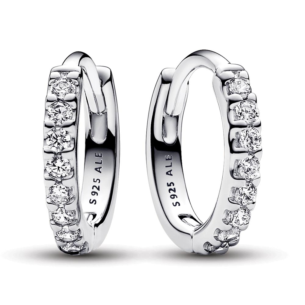 Sparkling Huggie Hoop Earrings
