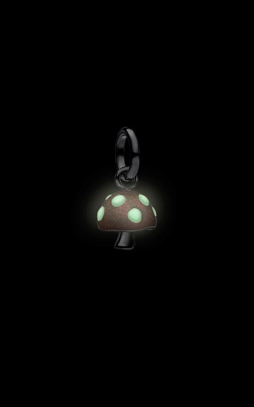 Pandora Glow-in-the-dark Mushroom Dangle Charm