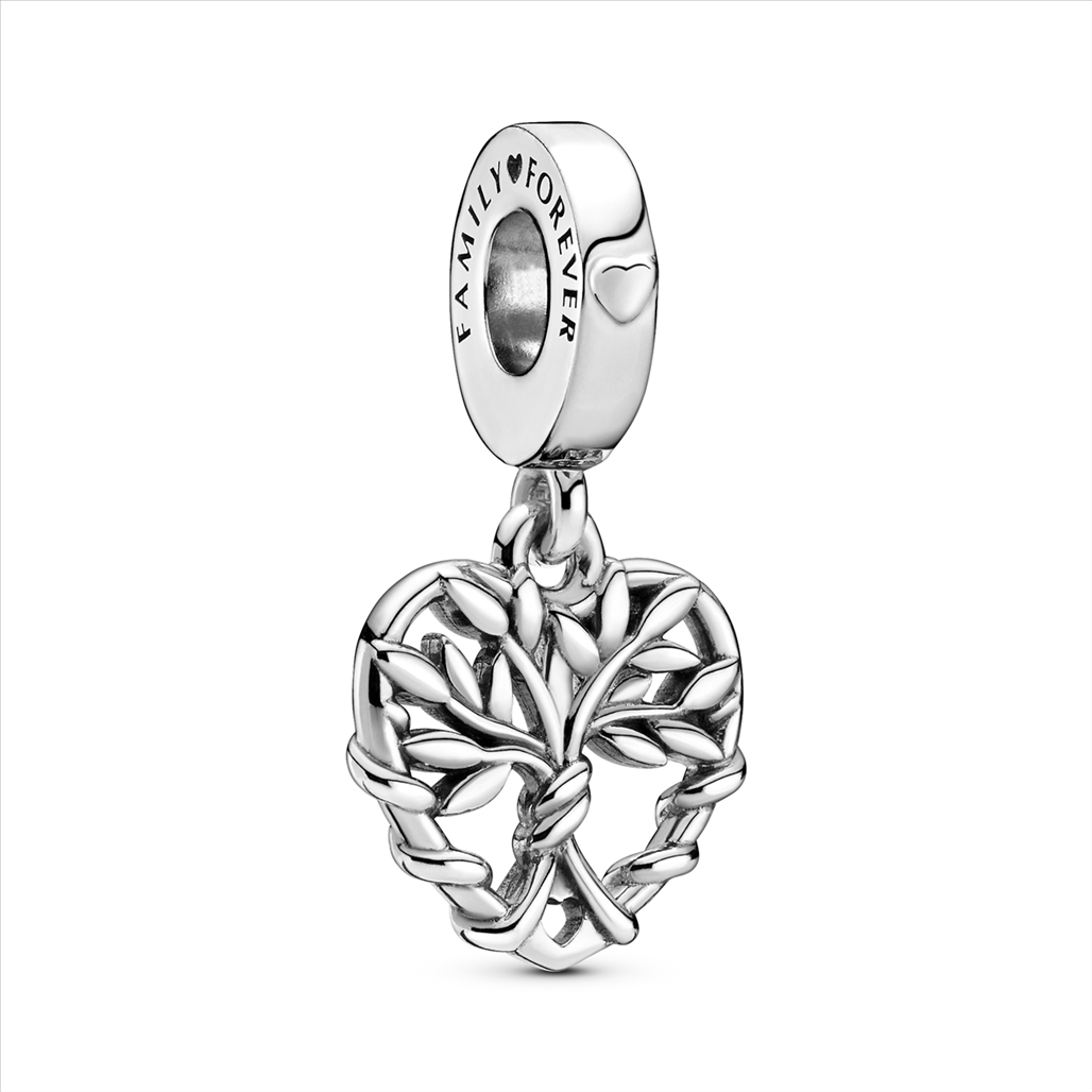 Family Tree Silver Hanging Charm