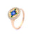 Sapphire Set in Yellow Gold Ring