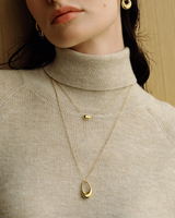 Ania Haie Gold-Plated Sterling Silver Organic Dome Pebble Necklace