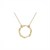 Diamond Cut Circle Necklace