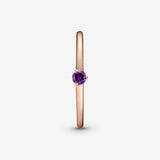 Pandora Rose Purple Solitaire Ring