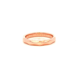 Wave Patterned Wedding Ring in Rose Gold