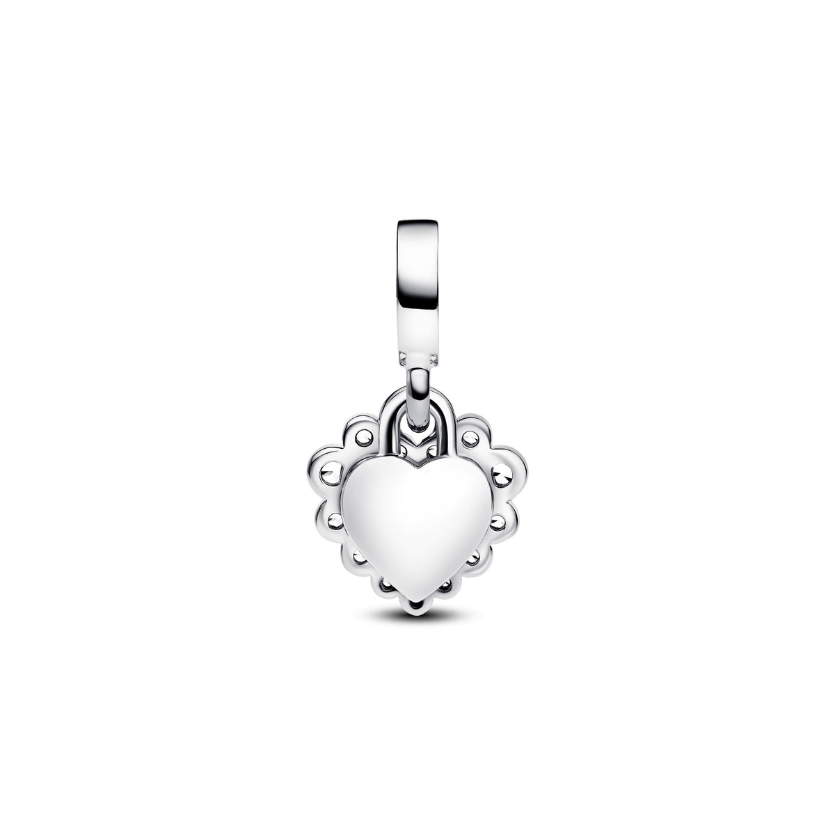Pandora Sparkling Heart Double Dangle Charm