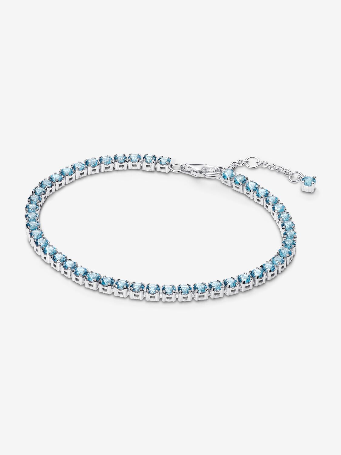 Pandora Sparkling Light Blue Tennis Bracelet