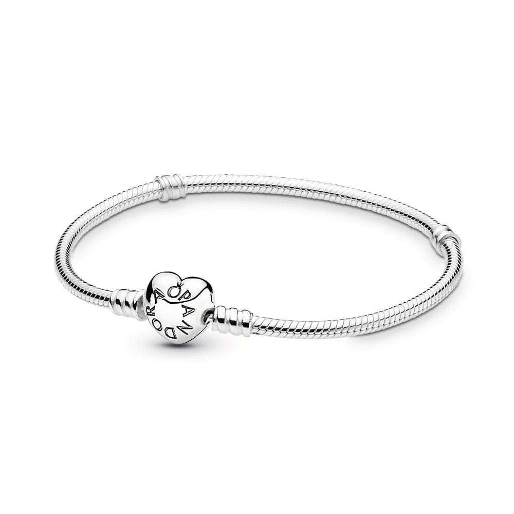 Pandora Engravable Heart Charm Bracelet