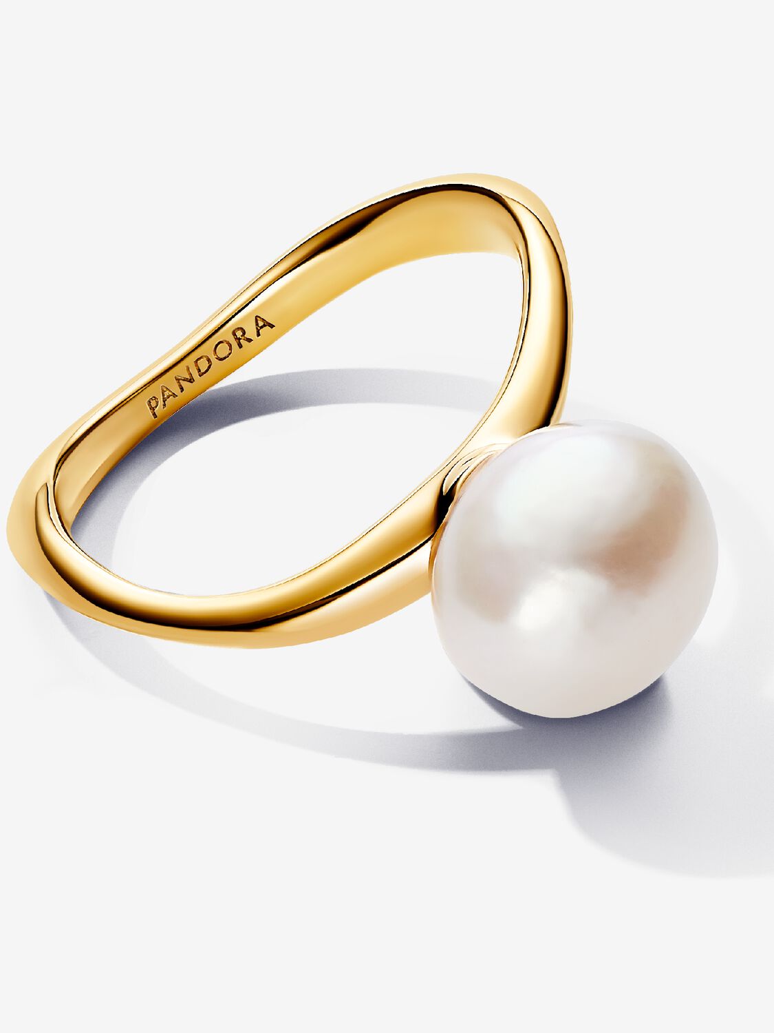 Baroque Treated Freshwater Cultured Pearl Ring