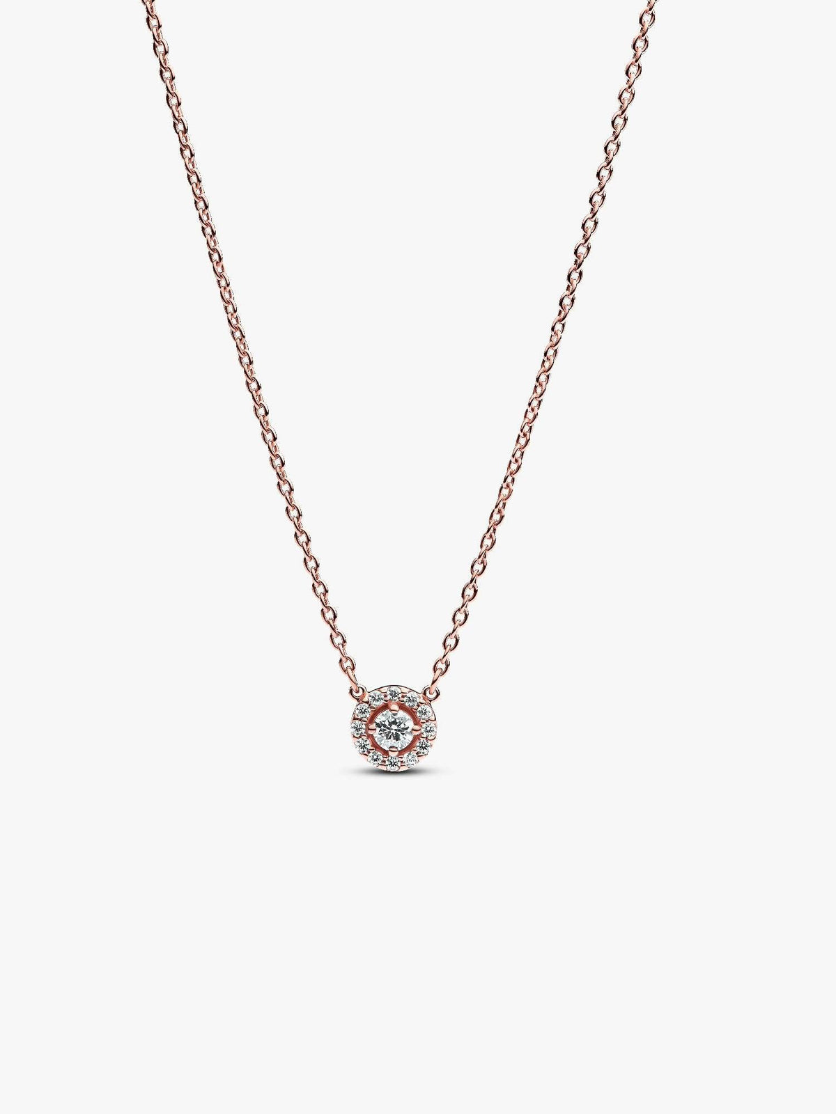 Pandora Round Pavé Halo Pendant Necklace