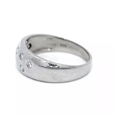 Pressure Set Diamond Slave Ring in White Gold